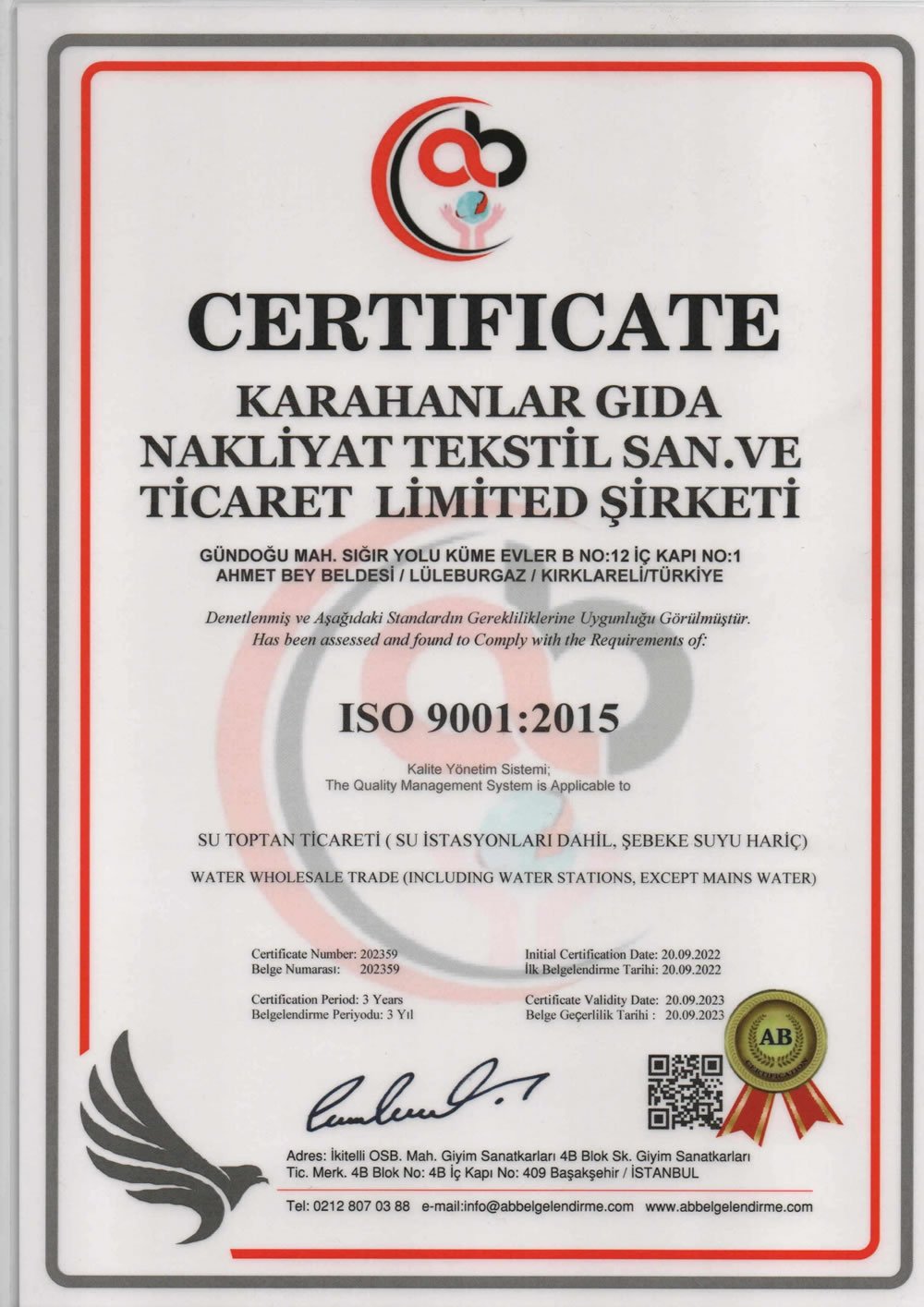 ISO 9001:2015 ISO 9001:2015